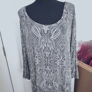 Woman's Jones and Co. Long Sleeve Tunic 3X EUC!